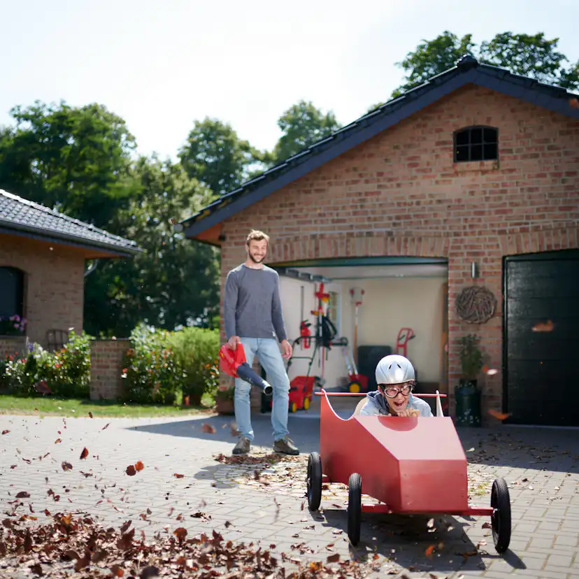 Lövblås WOLF-Garten Lycos 40/740 B inkl. Batteri