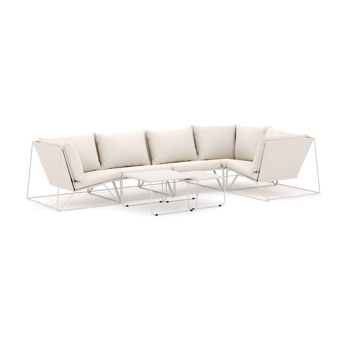 Loungesoffa Comfort Garden Usteryd utomhus hörnsoffa Schäslong 5-sits vändbar