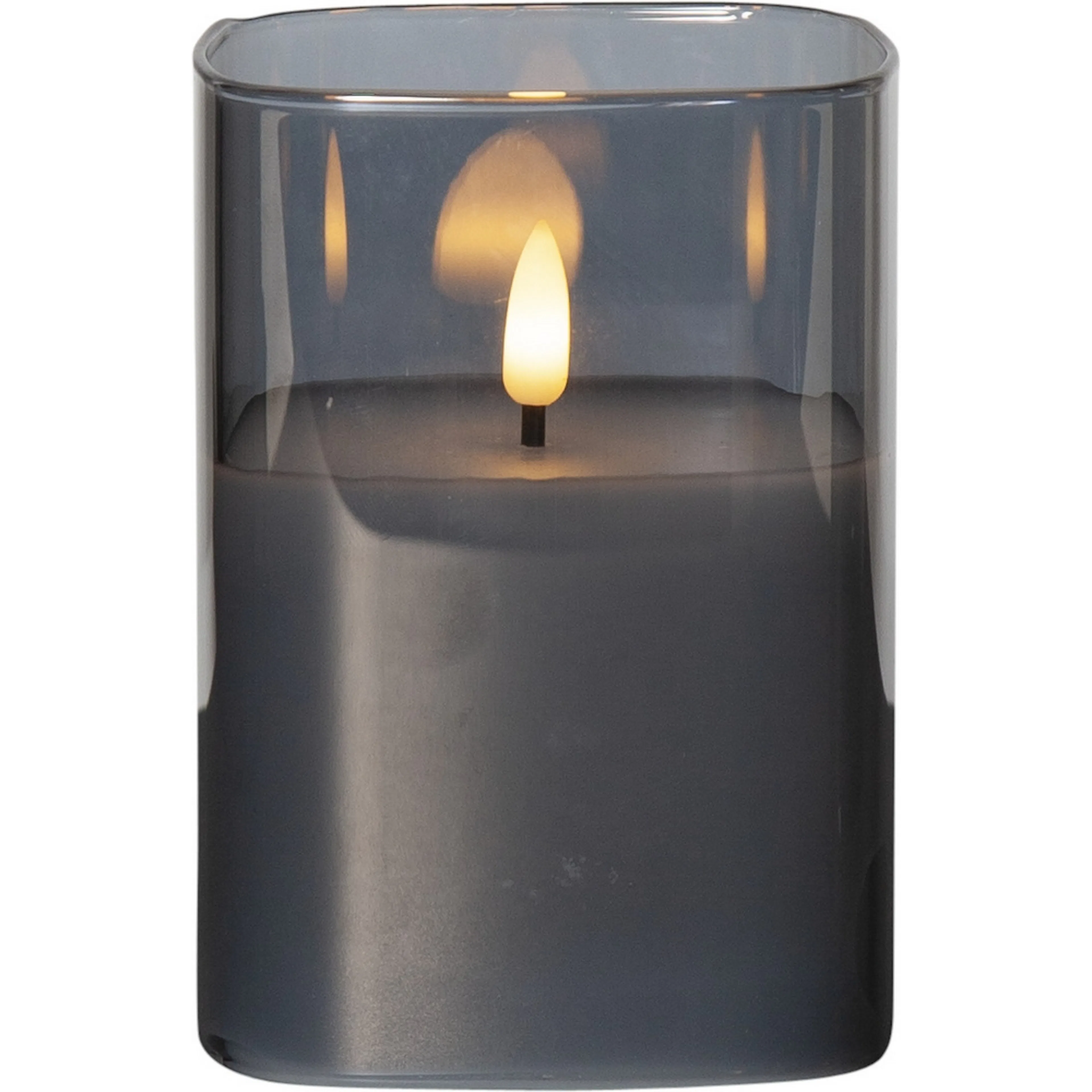 LED Blockljus Flamme Svart