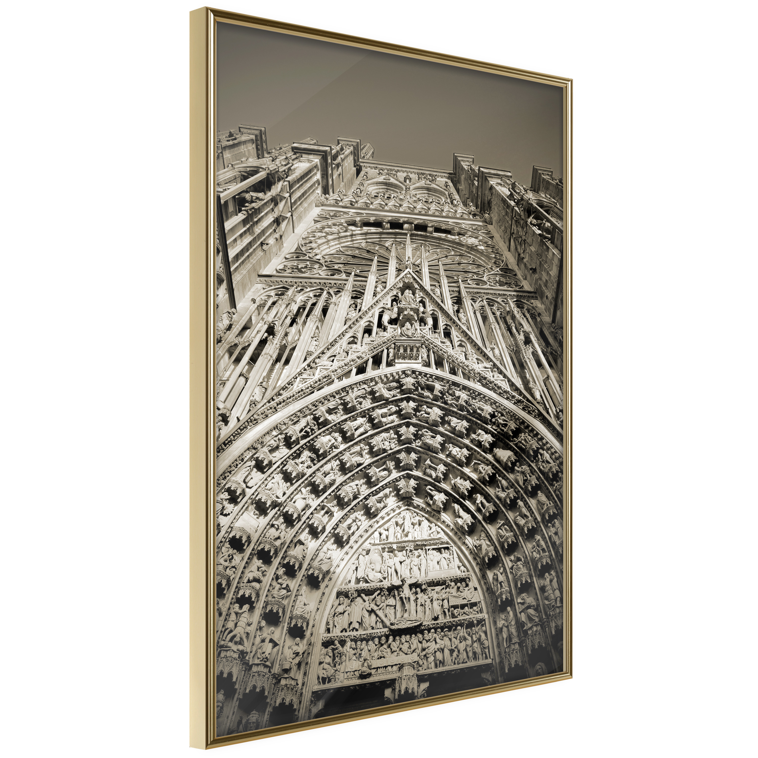 Affisch - Notre Dame Cathedral [Poster] 20x30 Guld ram, 20x30 cm