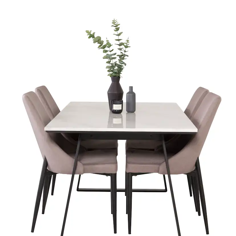 Matgrupp Venture Home Estelle 140 med 4 Laura Stolar