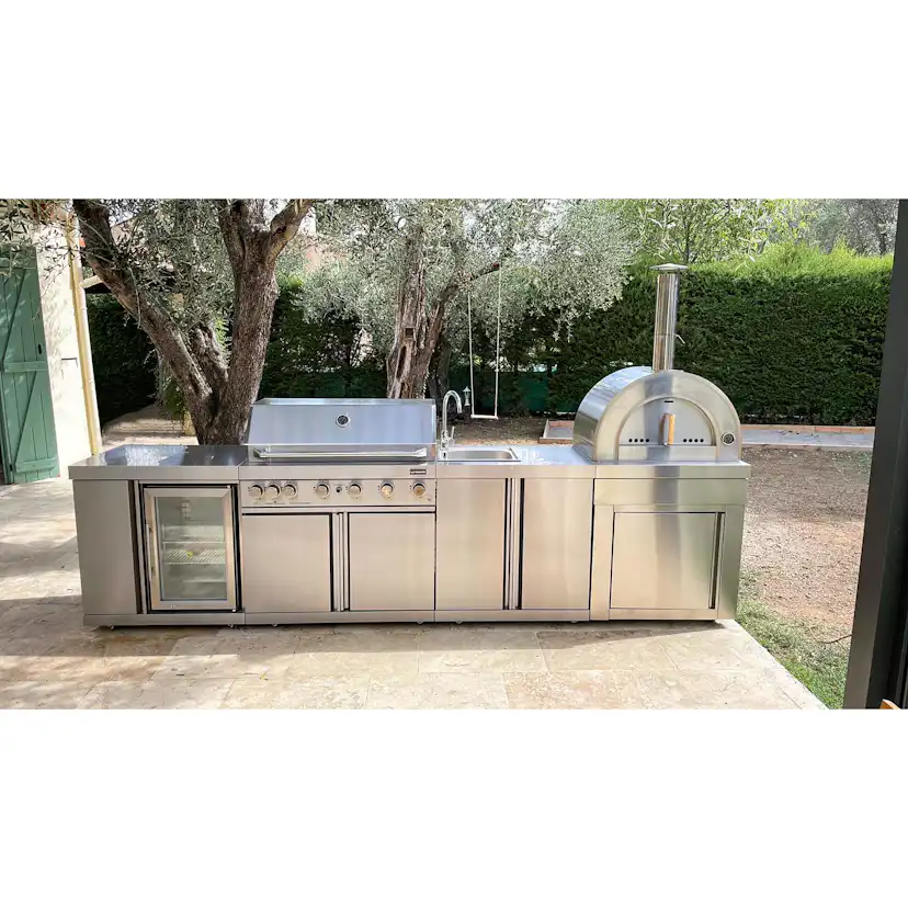 Fristående Kylskåp och Förvaringsskåp Myoutdoorkitchen Classic Line Stainless 304SS Modul