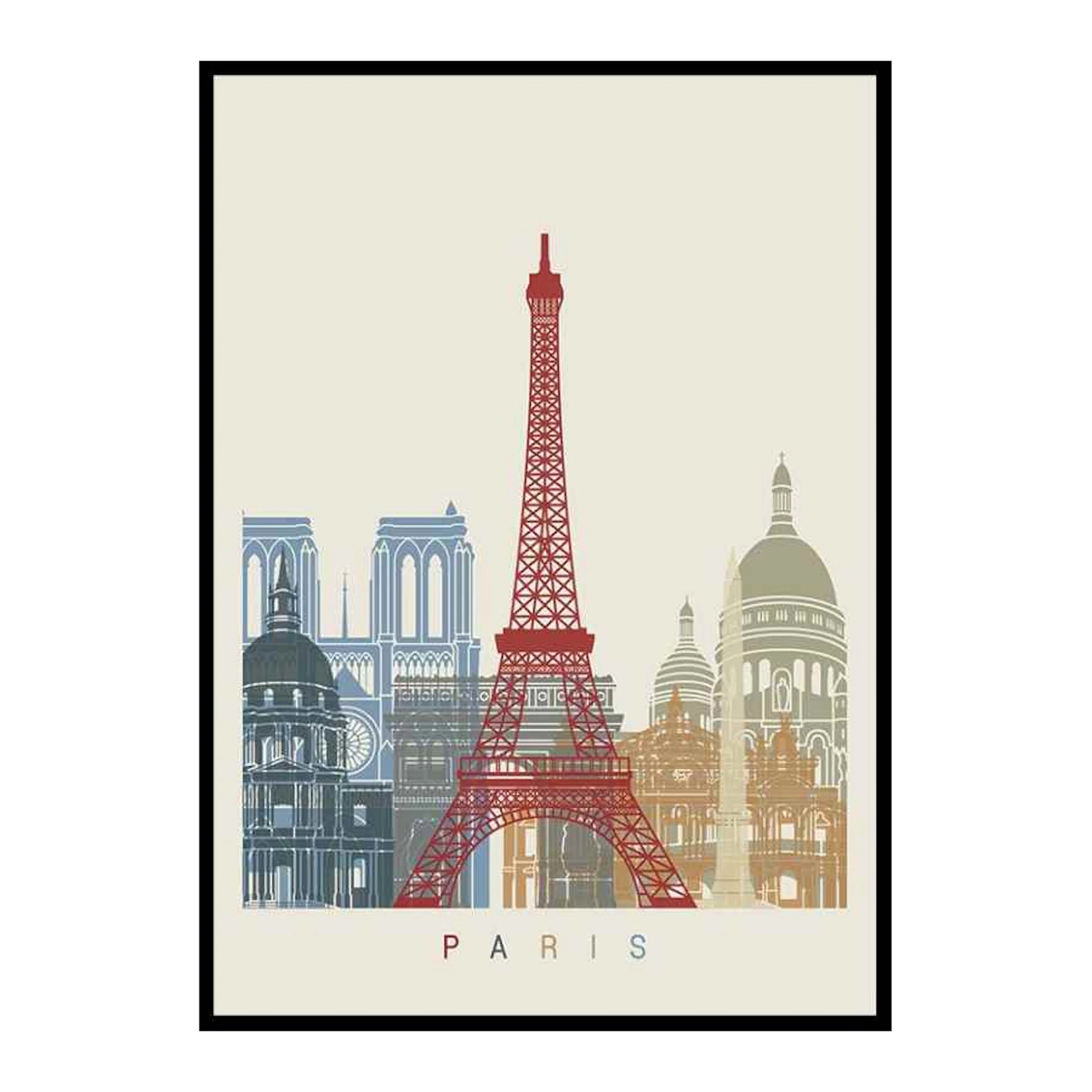Paris Landmarks 50x70 cm
