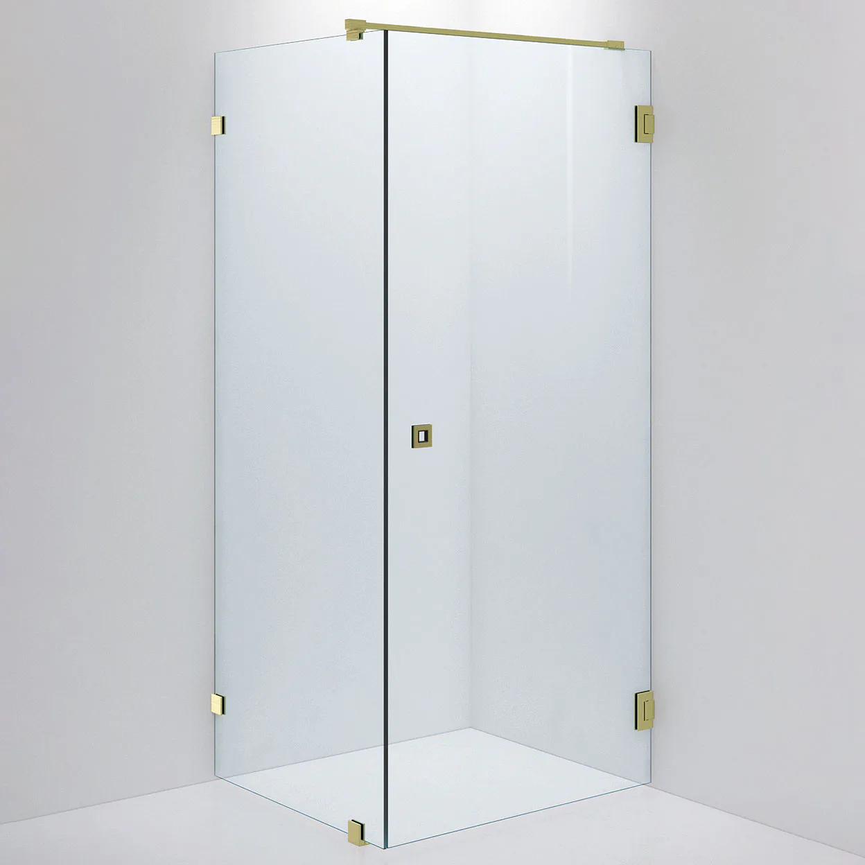 Duschvägg ARC 13 Original,Clear, Brushed Brass,Dörr 800(A), 800x900 mm, Borstad Mässing