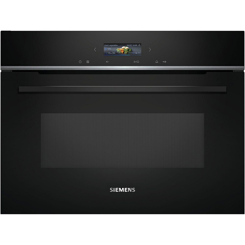 Ugn och Mikro Siemens iQ700 HM736G1B1 + CE732GXB1 Kombiugn Med Mikro För Inbyggnad Svart