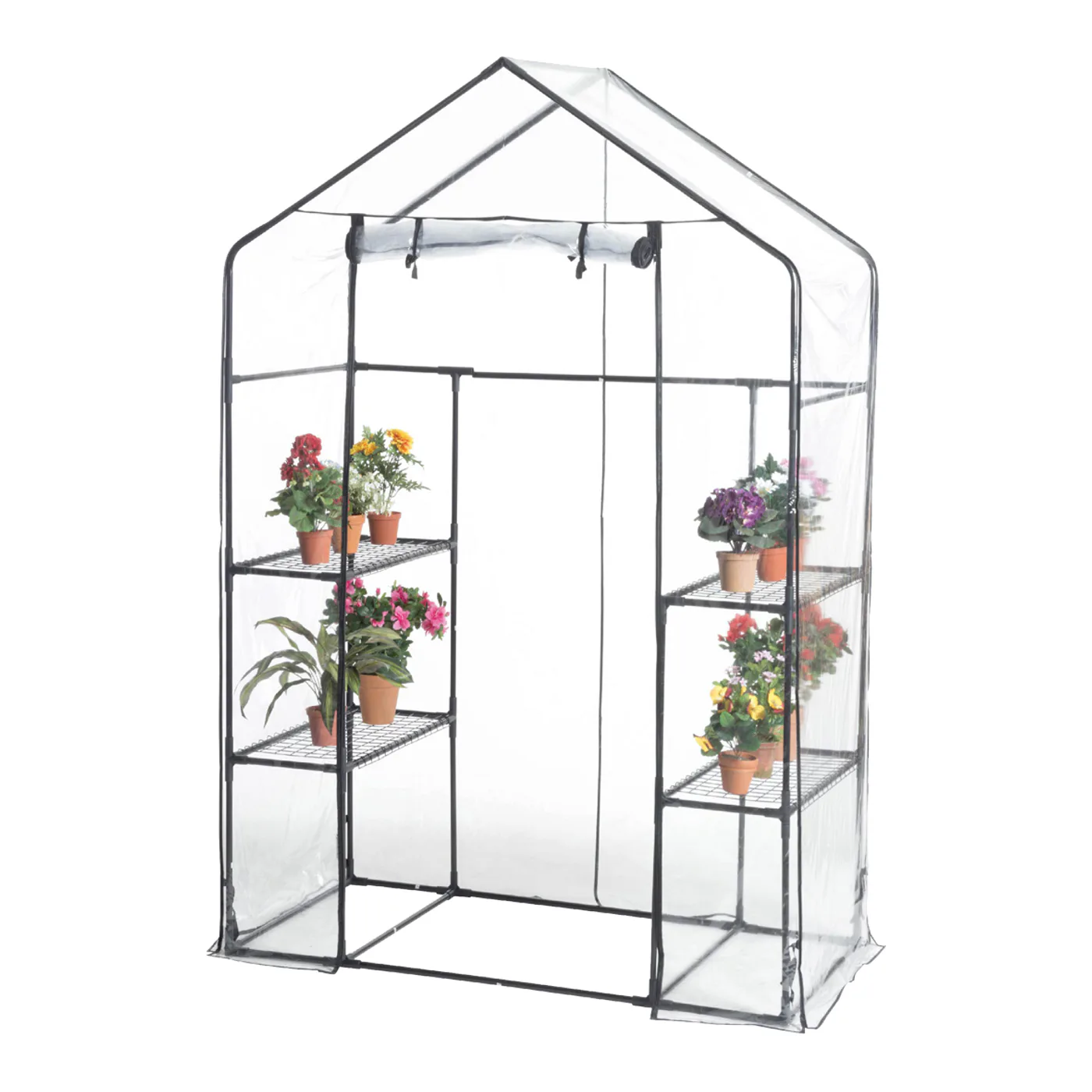 Miniväxthus Hortus Drivhus Transparent 4 Hyllor 143x73x195 cm