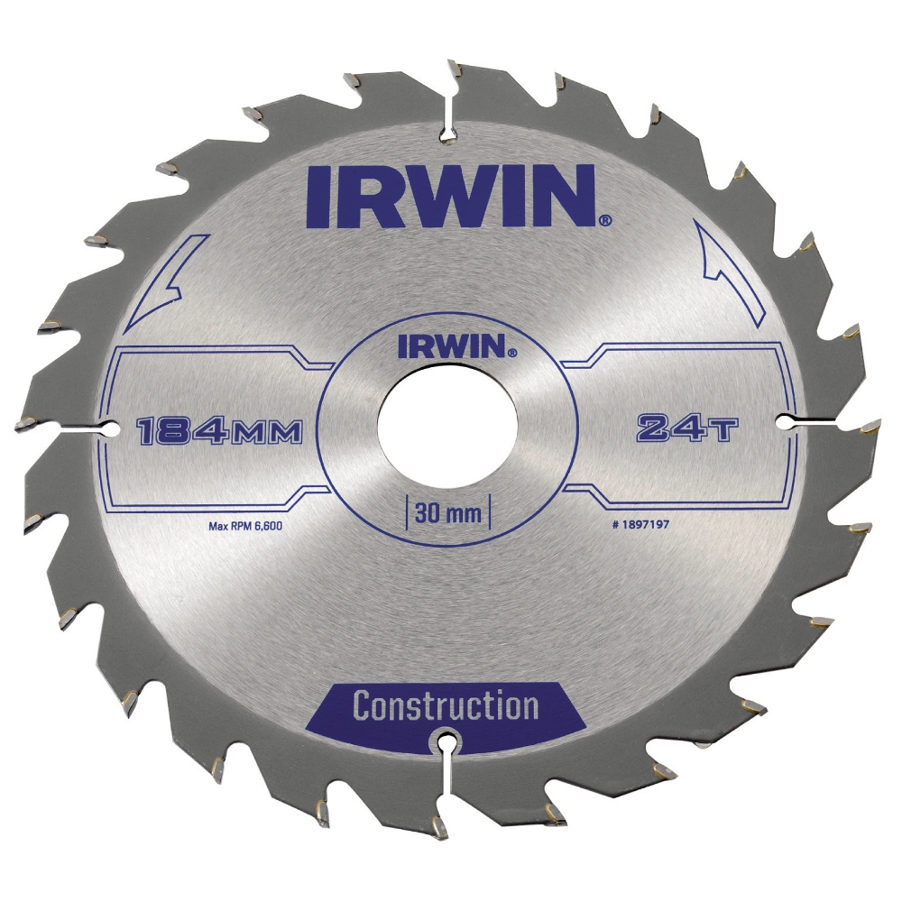 Sågklinga Irwin 184x30/20/16mm 24t 2,5mm