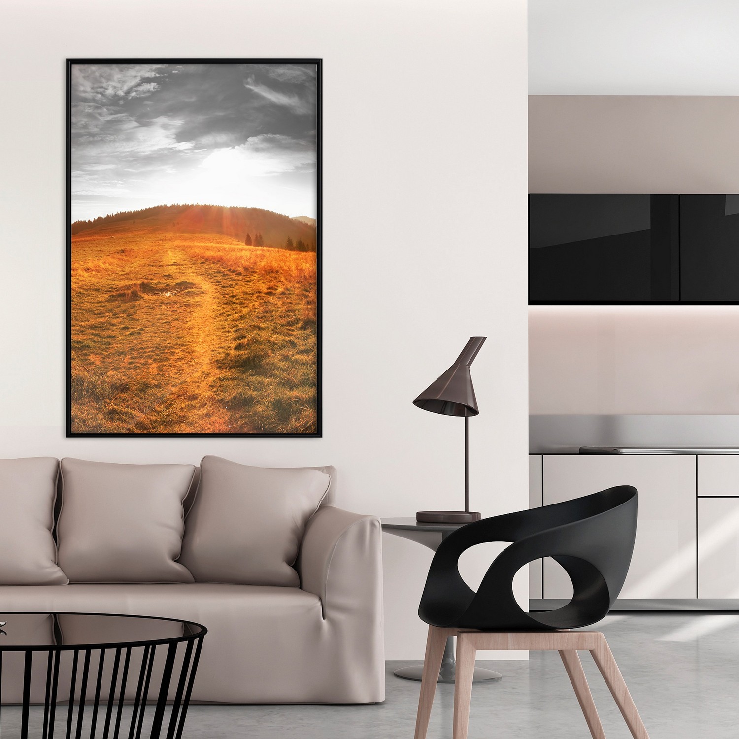 Affisch - Idyll [Poster] 30x45 Svart ram, 30x45 cm