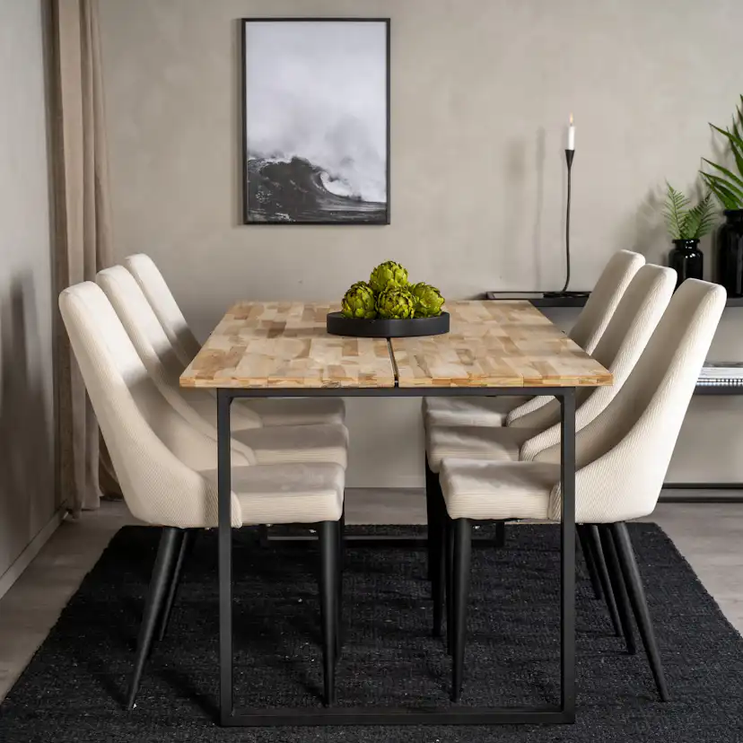 Matgrupp Venture Home Cirebon med 6st Leone Stolar