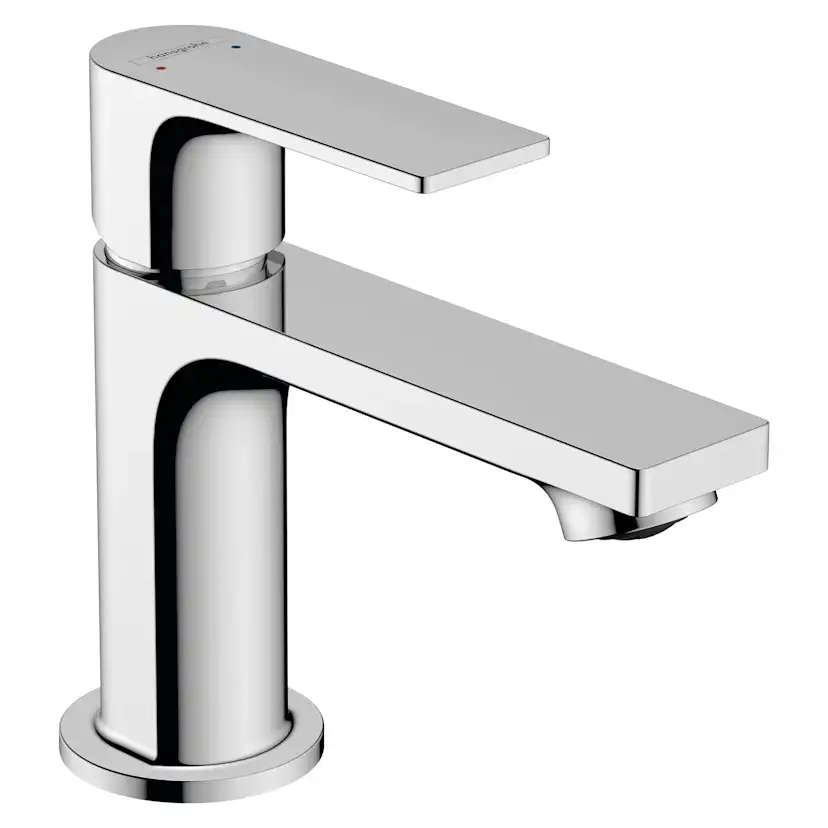 Tvättställsblandare Hansgrohe Rebris E 1-grepps 80 med Lyftventil