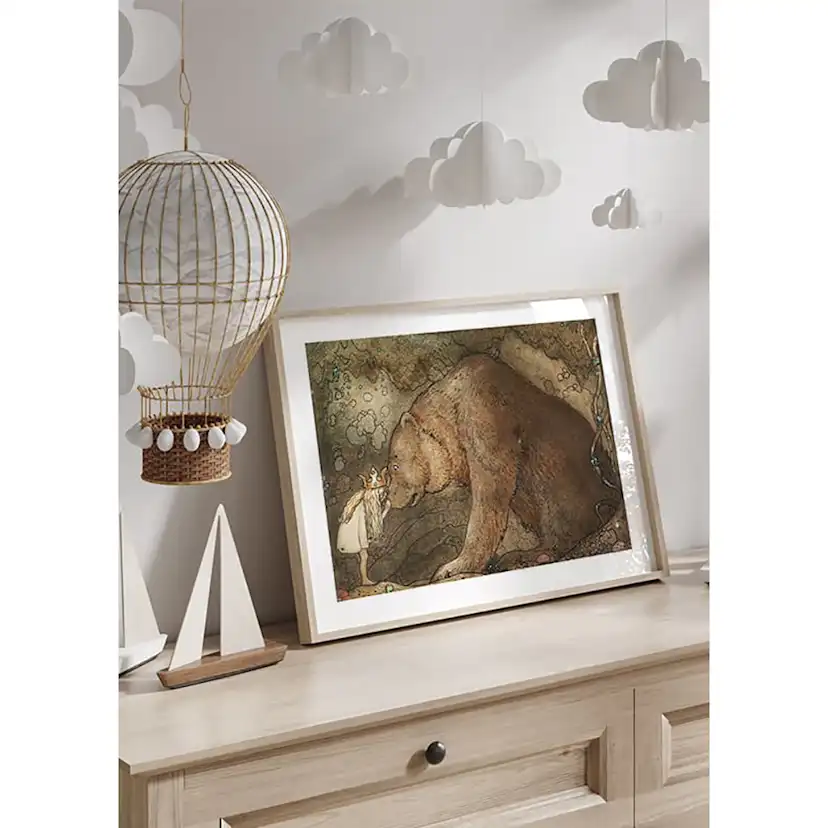 Poster Gallerix Stackars Lilla Basse av John Bauer