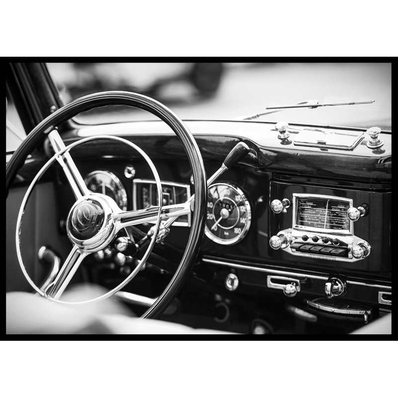 Poster Gallerix Monochrome Classic Car