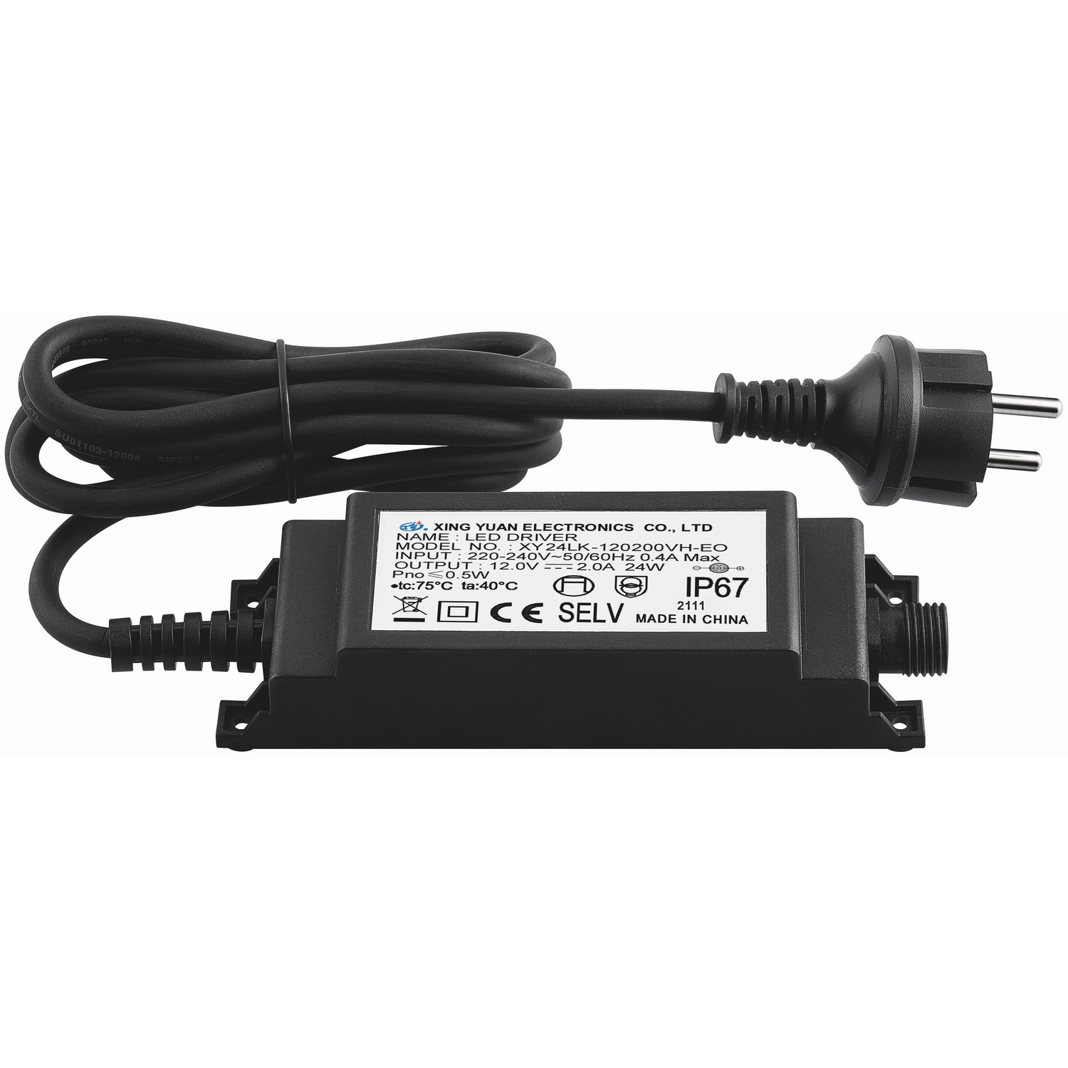 Driver Malmbergs Home 12Vdc 24W 1,8 m