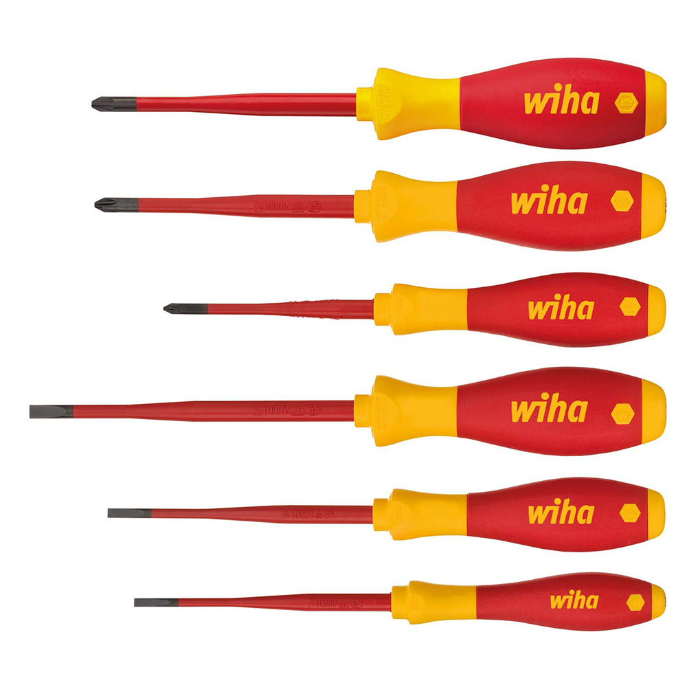 Skruvmejselset Wiha VDE Slimfix 6-Delar