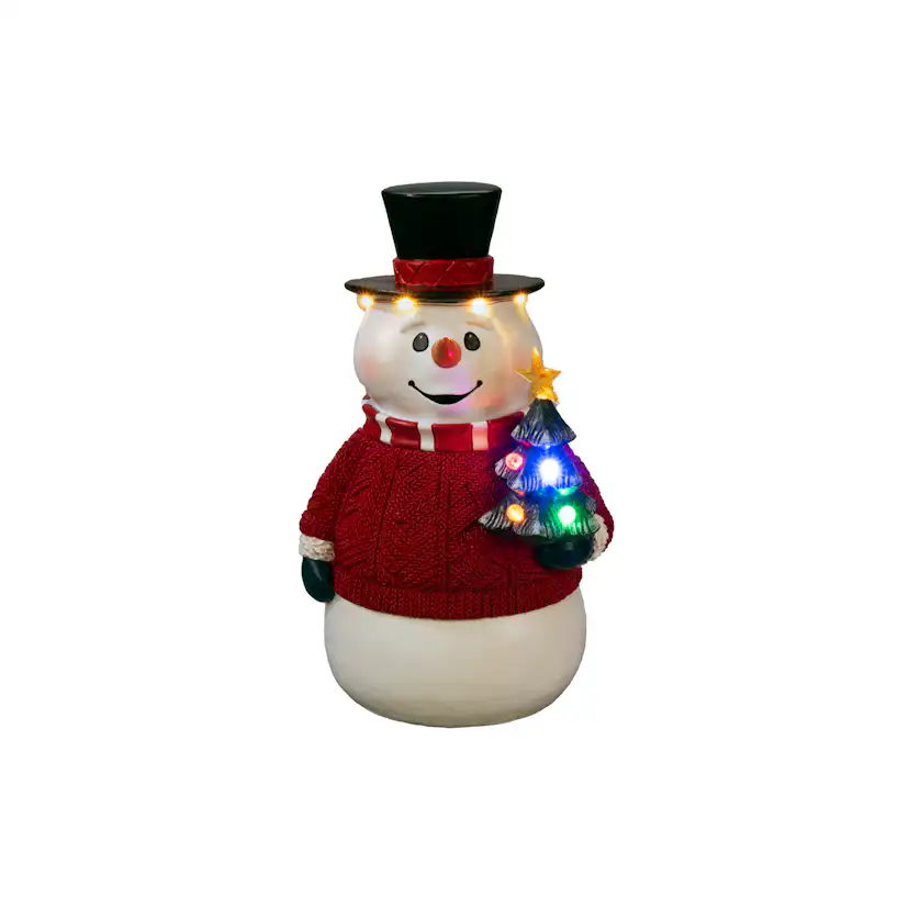 Juldekoration Gnosjö KonstsmideSnögubbe 35cm LED Utomhus