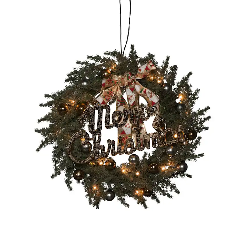 Grankrans Gnosjö Konstsmide B/O 40 cm 25 LED