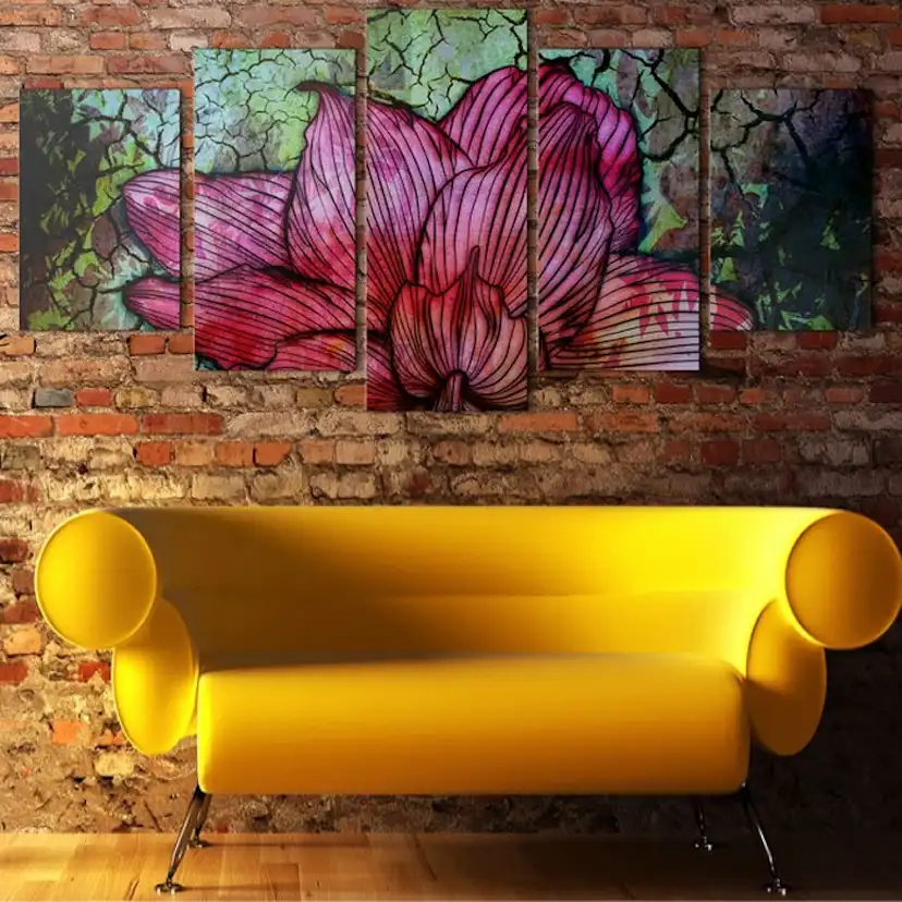 Tavla Arkiio Flowery Stained Glass