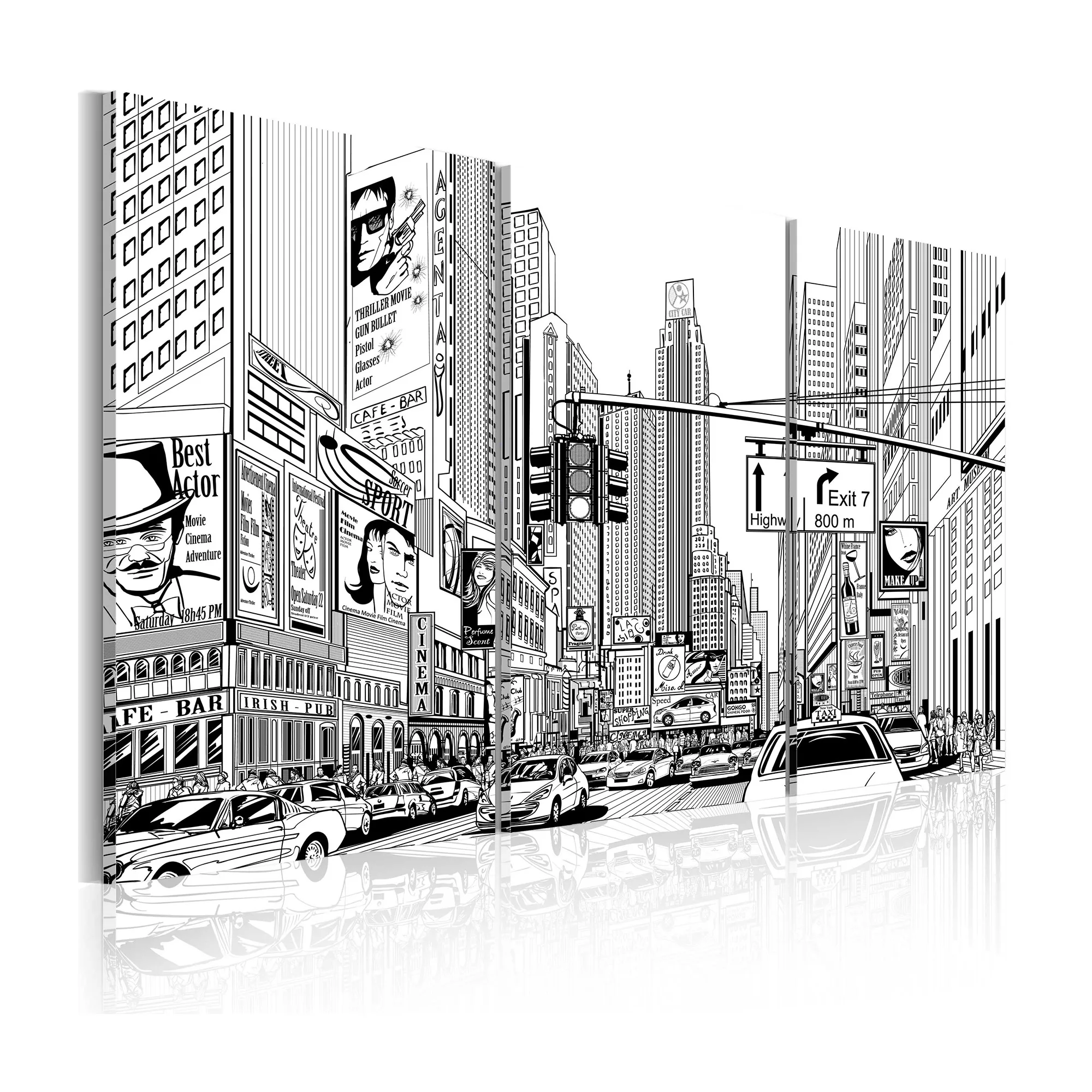 Tavla Arkiio Black & White Comic Style