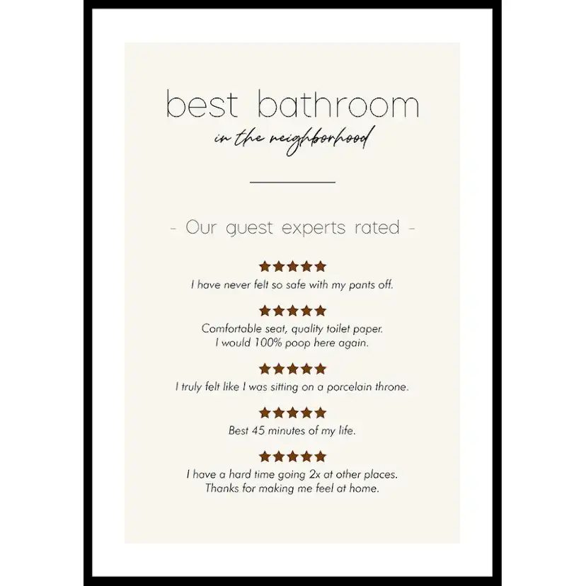 Poster Gallerix Best Bathroom