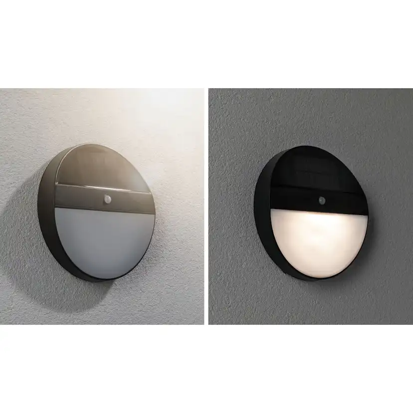 Fasadbelysning Solcell Paulmann Elios LED med Rörelsesensor IP44
