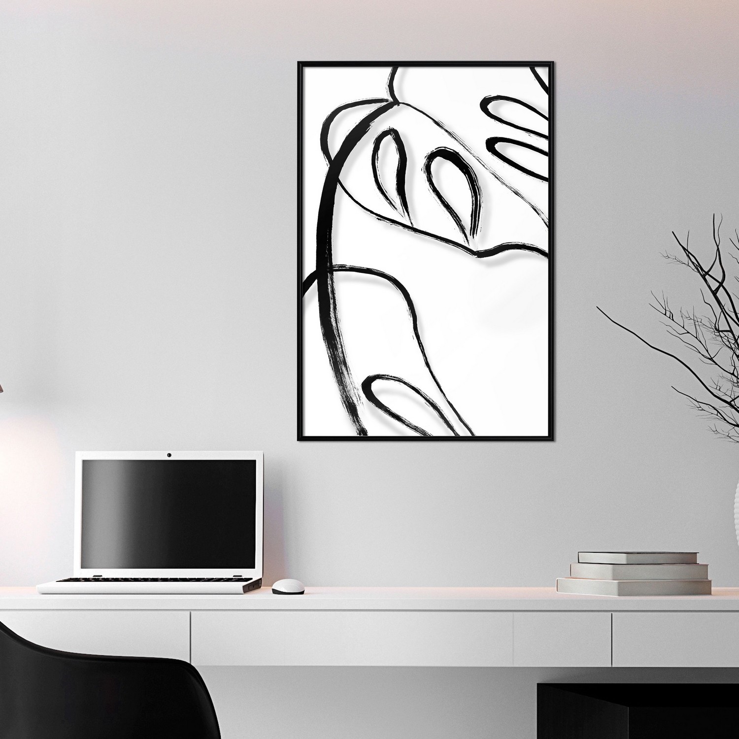 Poster Artgeist Affisch White Monstera