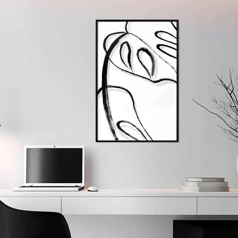 Poster Artgeist Affisch White Monstera