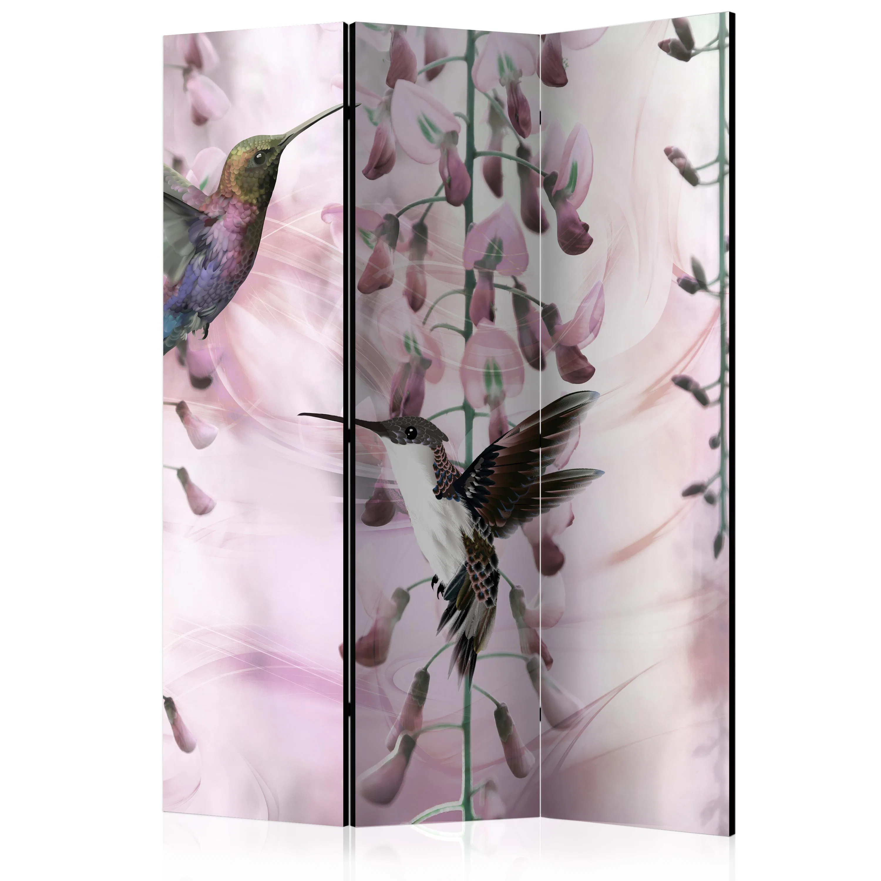 Rumsavdelare Arkiio Flying Hummingbirds Pink 135x172 cm