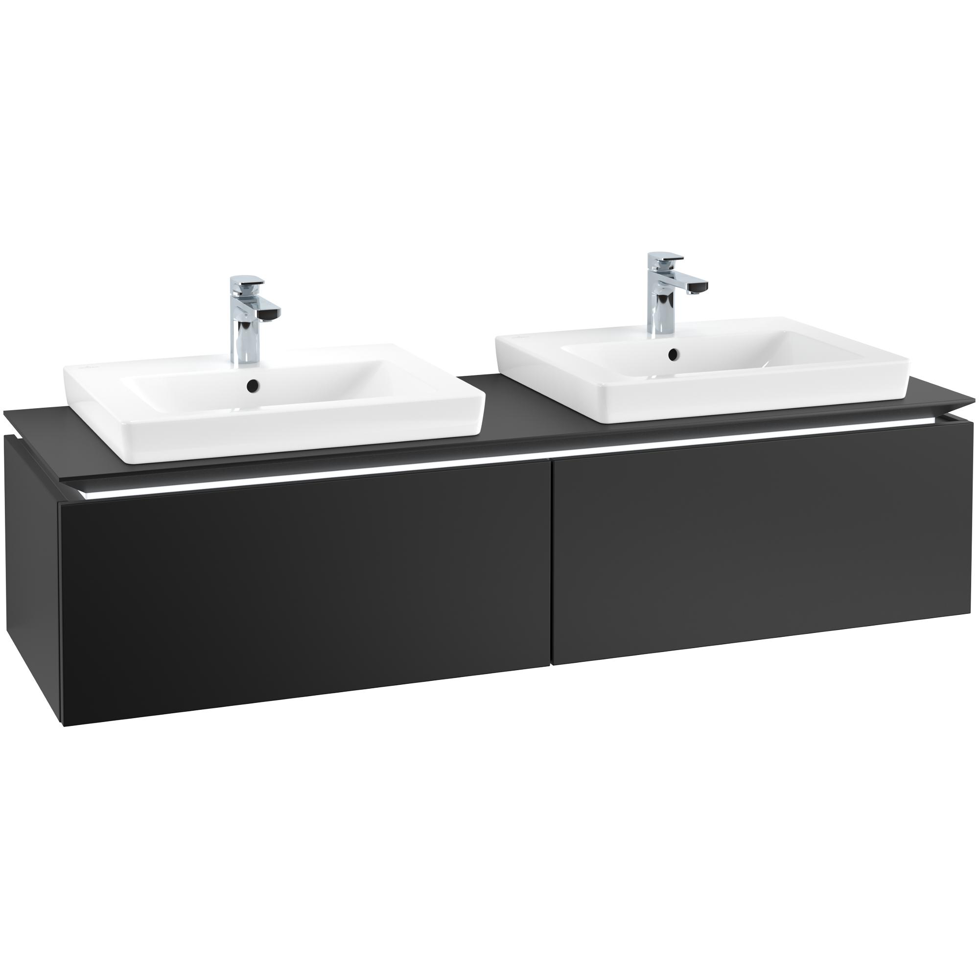 Tvättställsskåp Villeroy & Boch Legato Kompakt 1600 med 2 Lådor för Två Tvättställ från Finion & Subway
