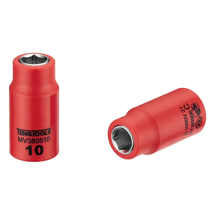 Hylsa Teng Tools Med 3/8 tum Fyrkantsfäste M380506/M380520 1000 V