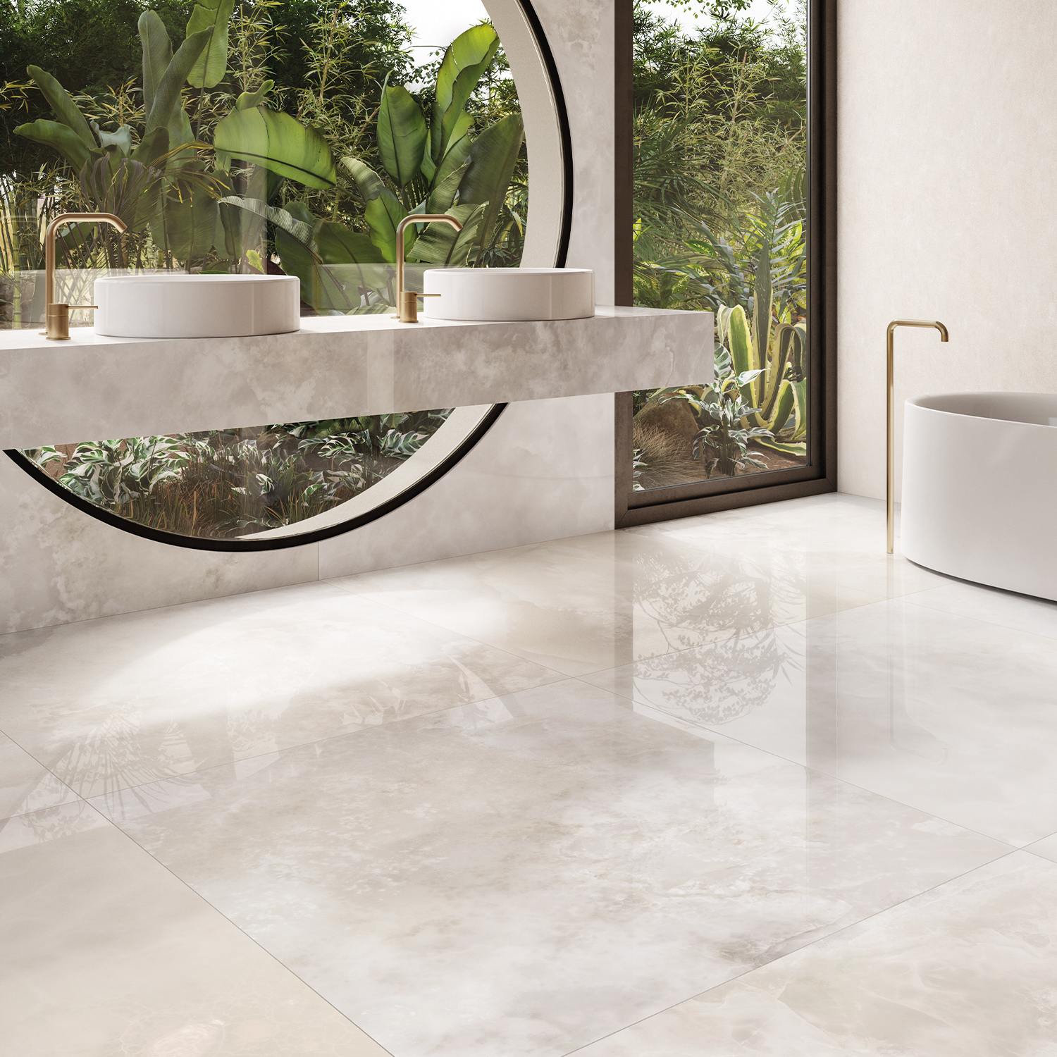 Klinker Ceramiche Keope Onice Pearl Grå 60x60 cm