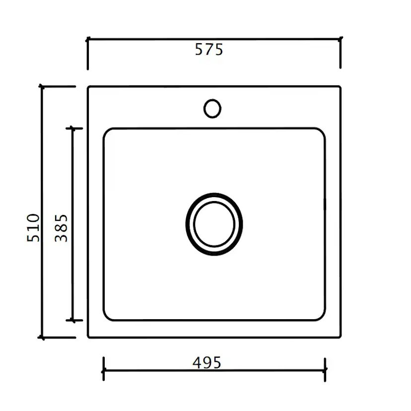 Diskho Lavabo Mera 57 575 mm