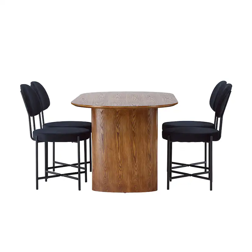 Matgrupp Venture Home Isolde med 4 Stella Stolar