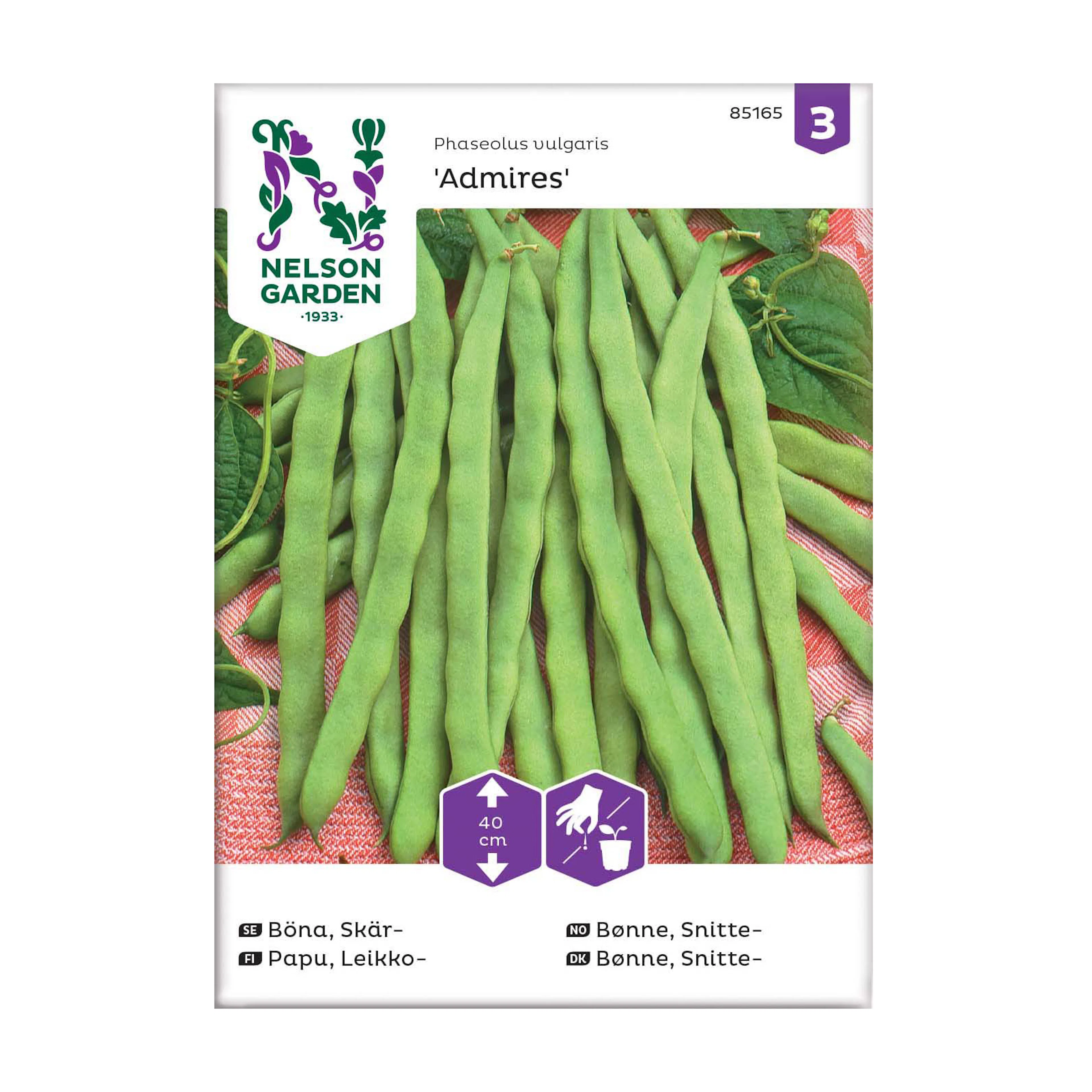 Frö Skärböna Nelson Garden Admires