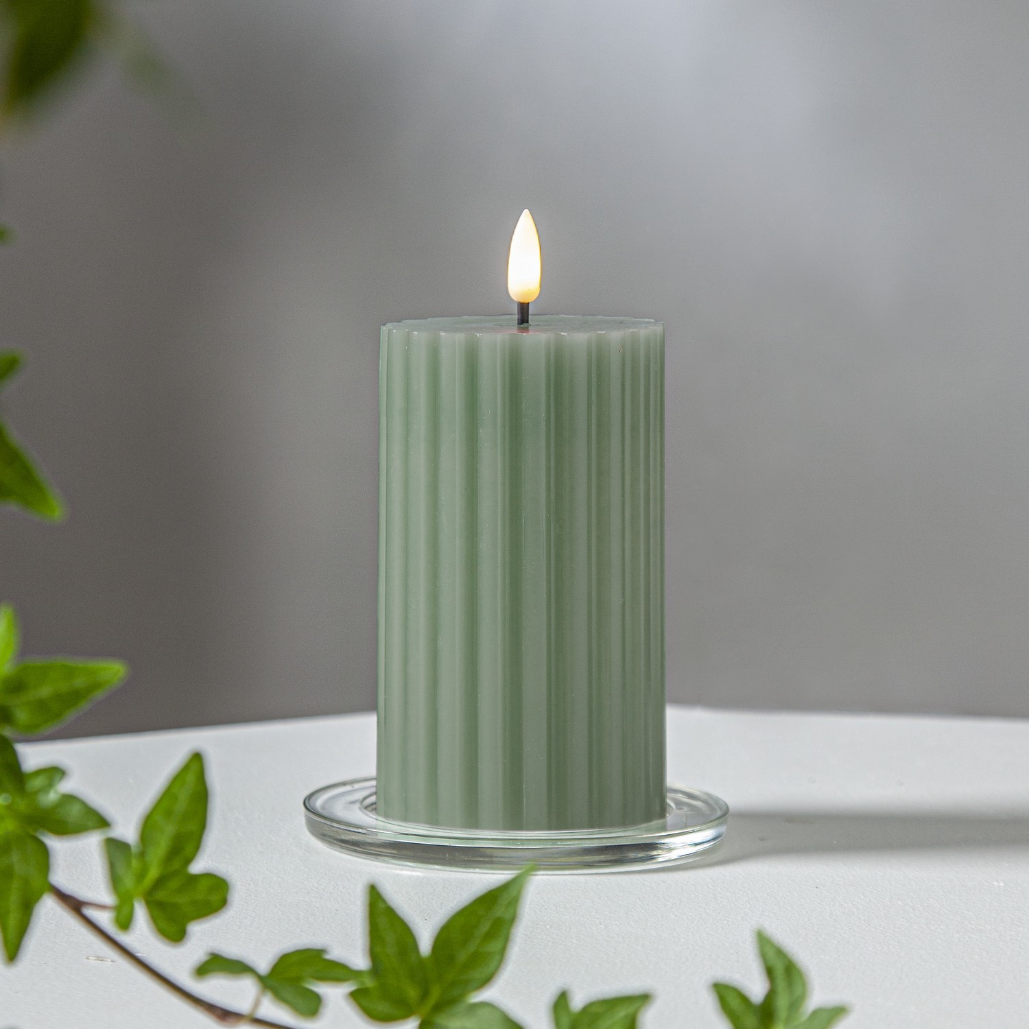 Blockljus Star Trading Flamme Stripe