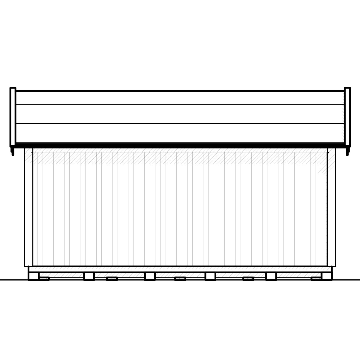 Attefallshus Vibostugan Njuta 25-2 24,3 m² Trähus med Sadeltak