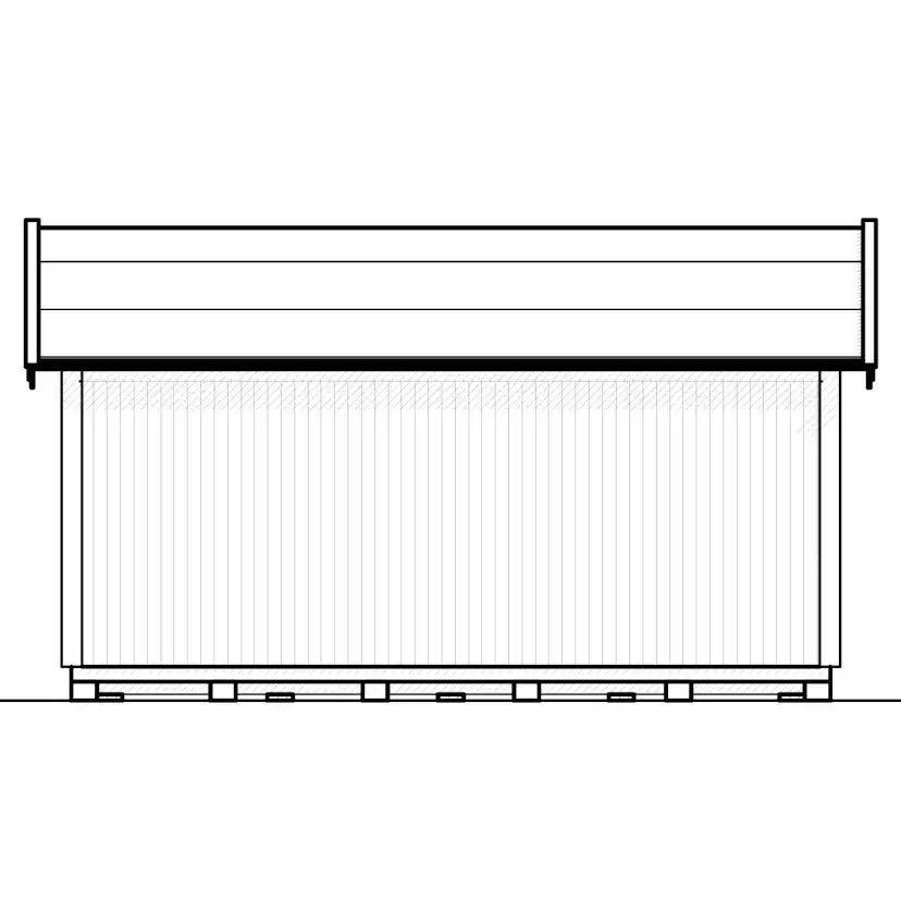Attefallshus Vibostugan Njuta 25-2 24,3 m² Trähus med Sadeltak