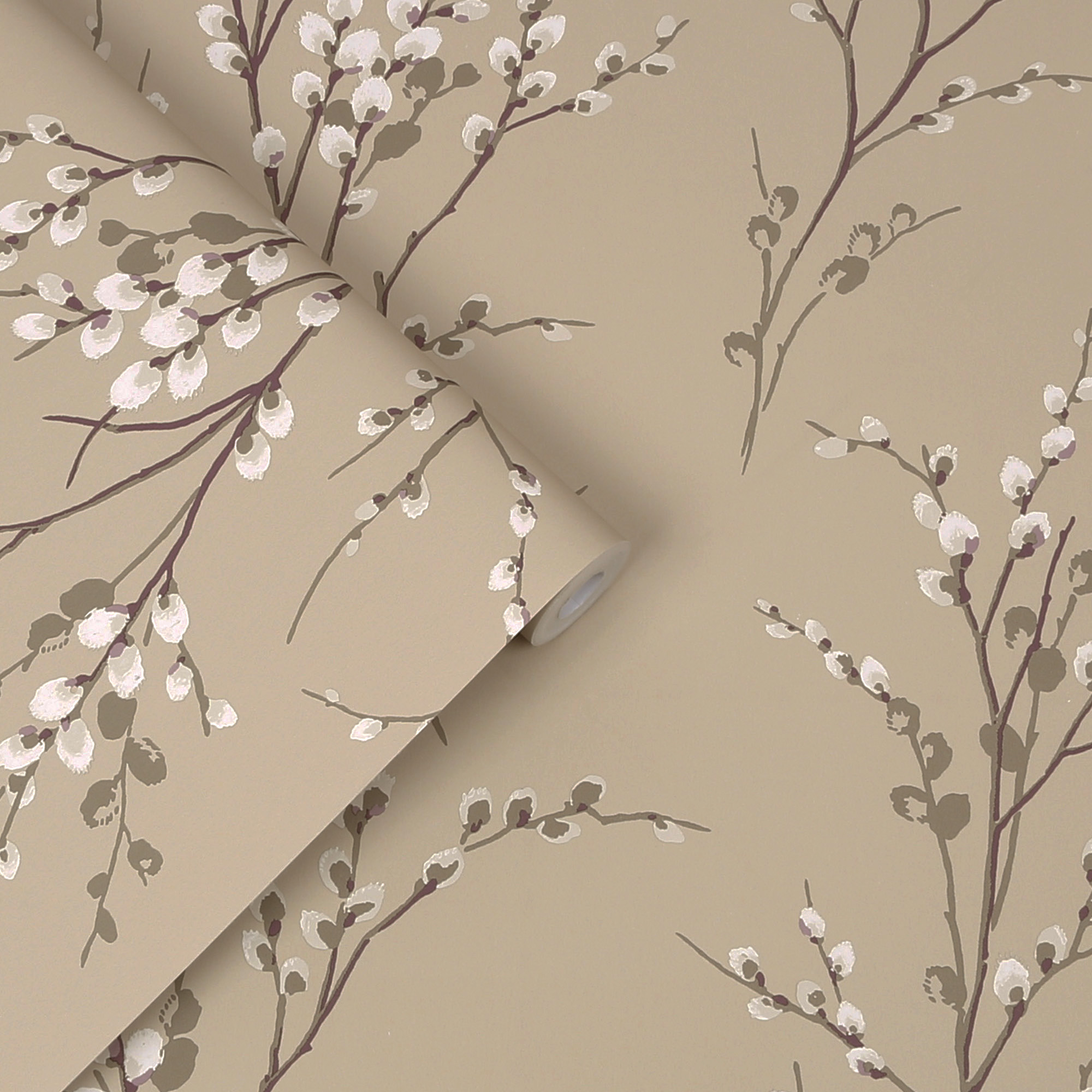 Tapet Laura Ashley Pussy Willow Naturel