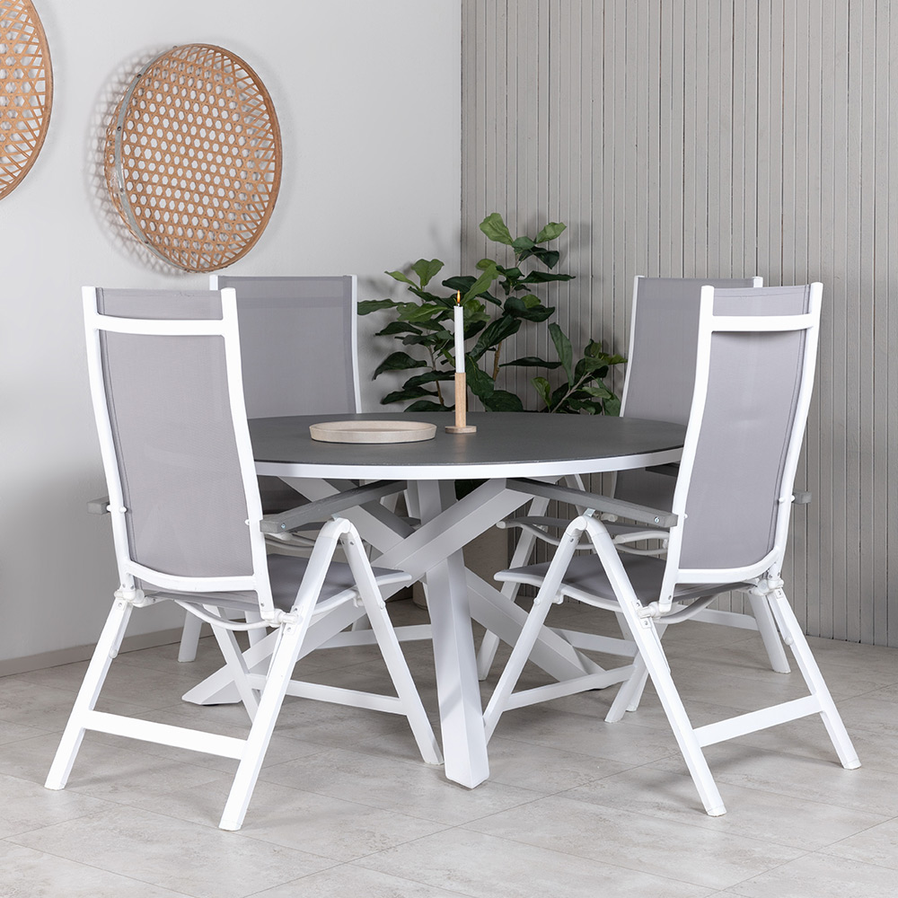 Matgrupp Venture Home Copacabana med 4 Aleyna Positionsstolar