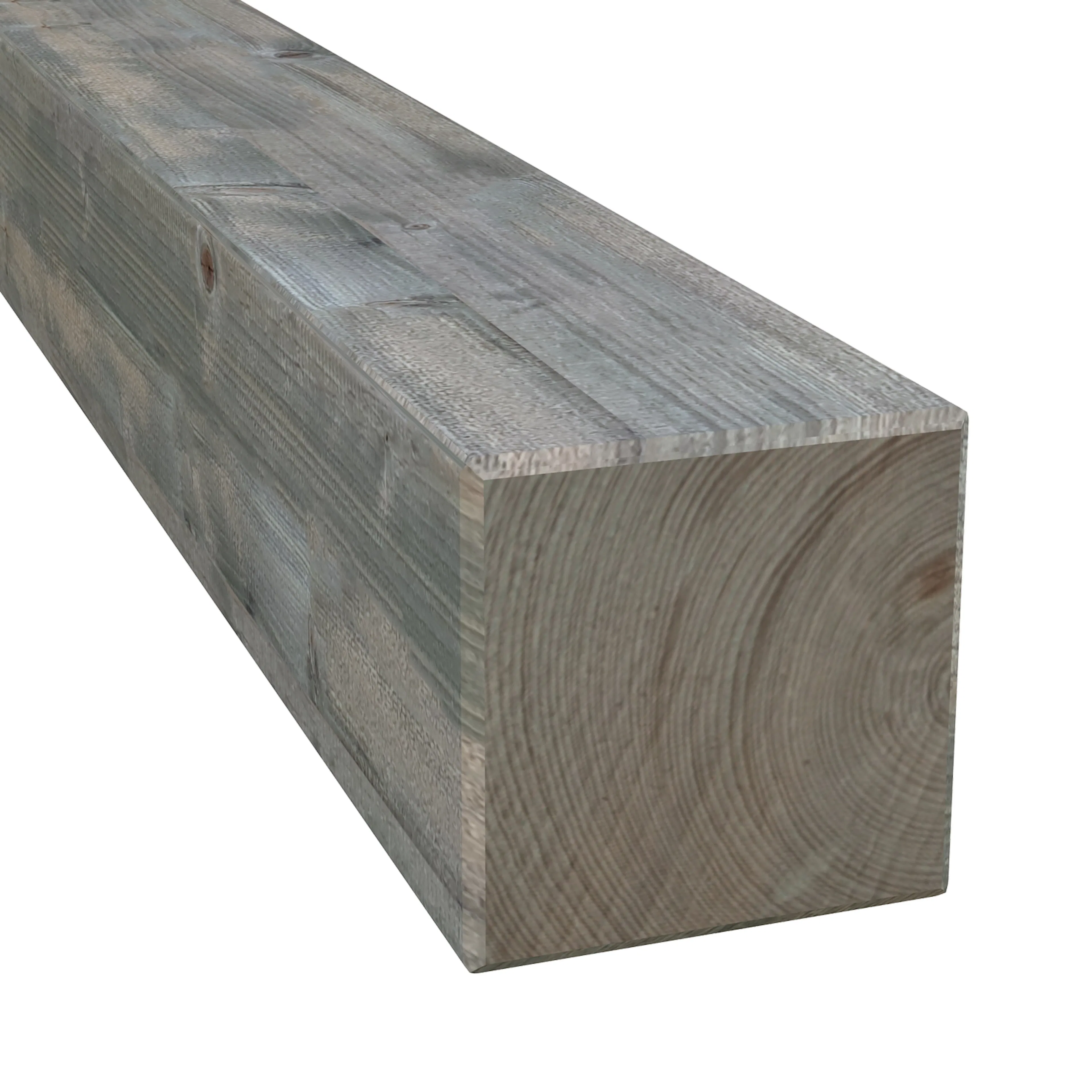 Solid wood post Grå tryckimpregnerad , 100 cm
