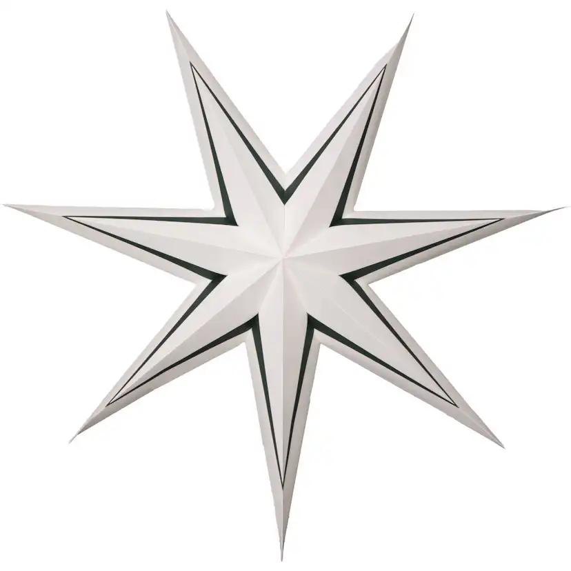 Adventsstjärna Star Trading Stripe Papperstjärna 80 cm