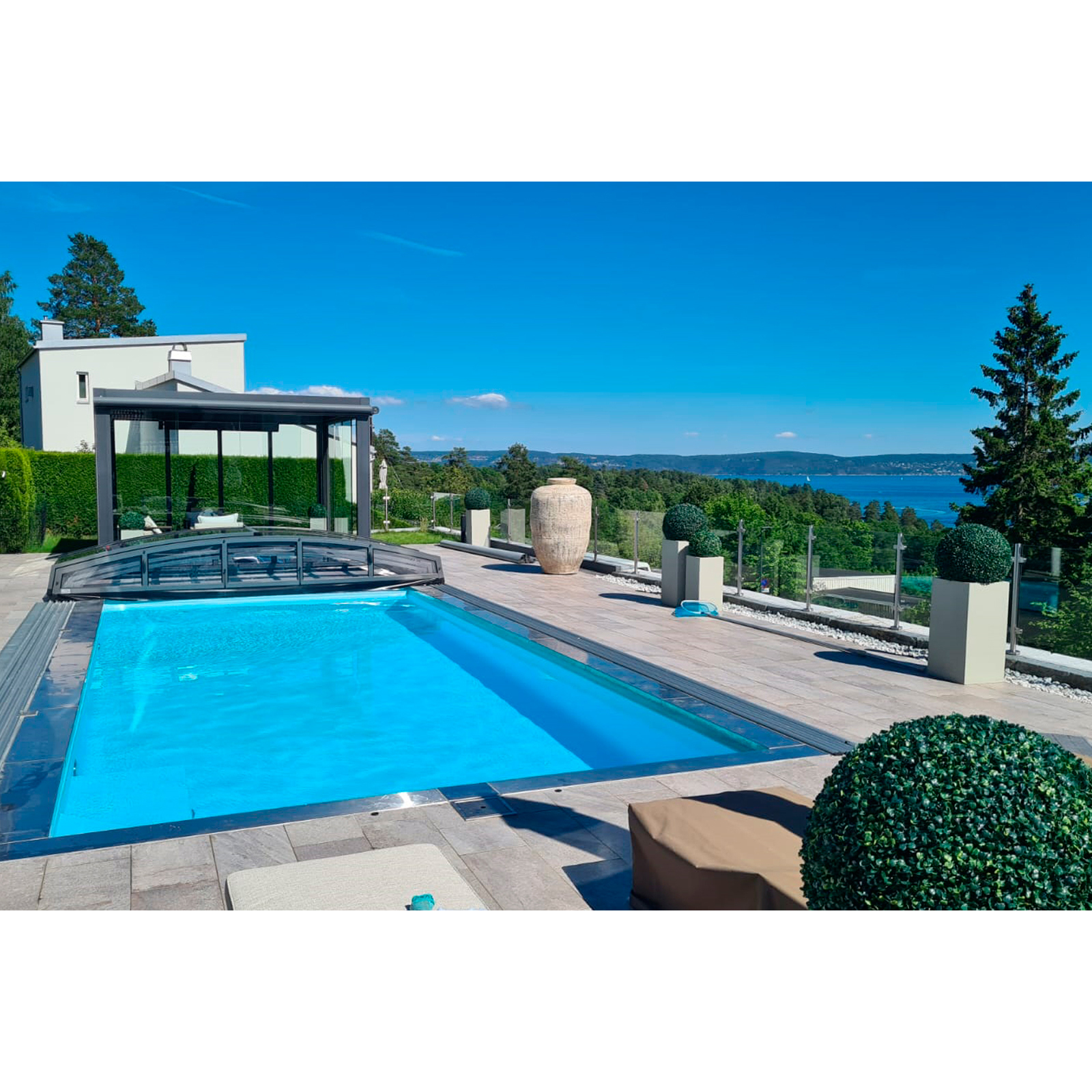 Pooltak Nordenspa Lowline 4,20 x 8,61 Kanalplast