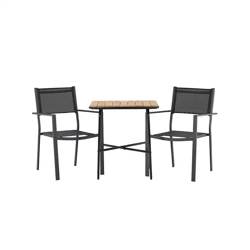 Cafégrupp Venture Home Holmbeck Bord med 2 Copacabana Stolar