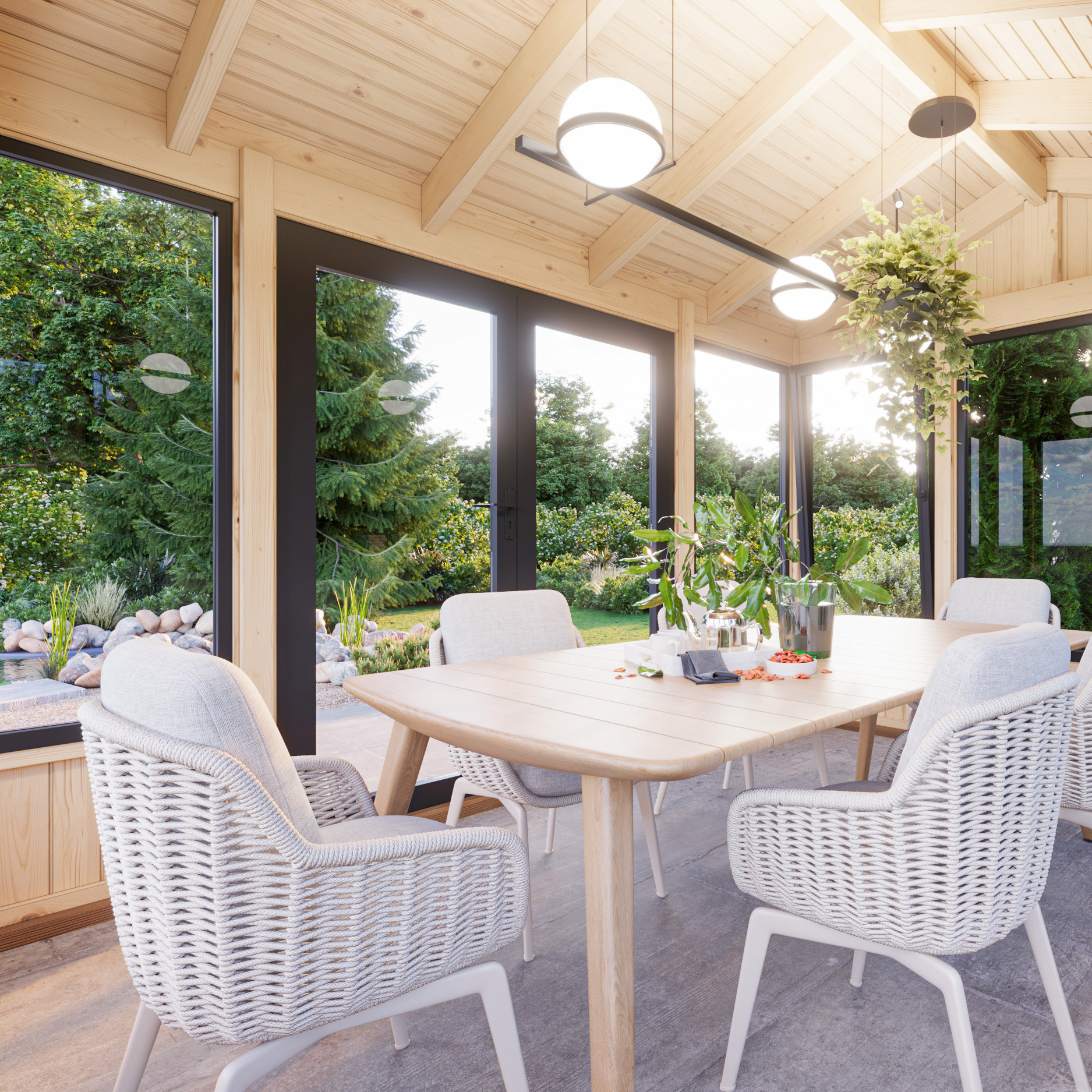 Isabella 10,9 m2 WTDIP Impregnerad transparent