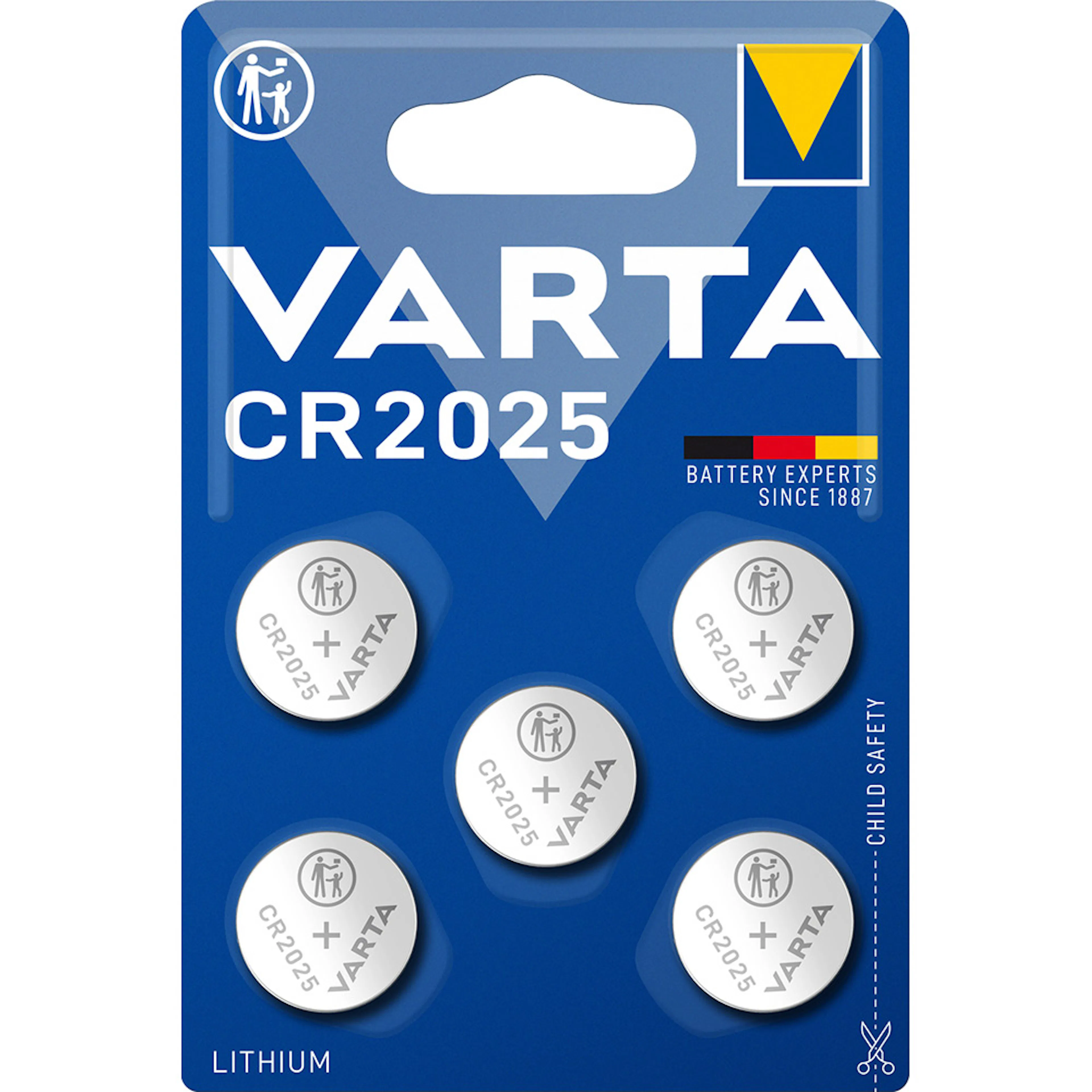 Batteri VARTA Litium CR2025 5-Pack
