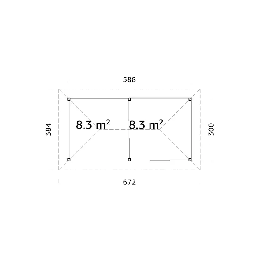 Uterum Palmako Bianca 16,6 m2 Set 503 Slide Plus