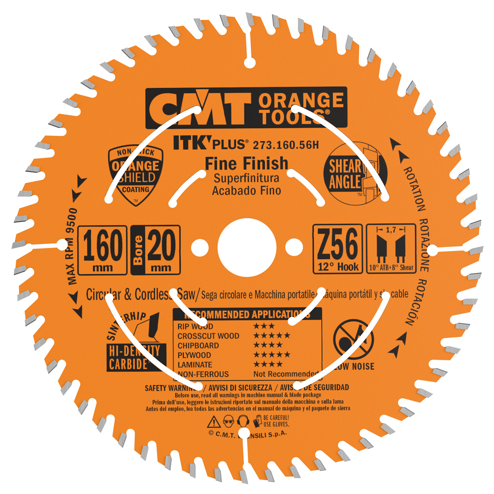 Sågklinga CMT Orange Tools ITK-Plus Kapning Fine cut