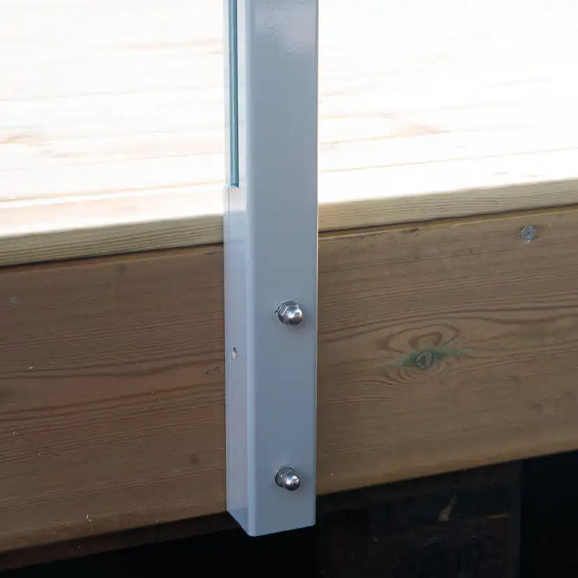 Ändstolpe Novoroom Aluminium från Sidan