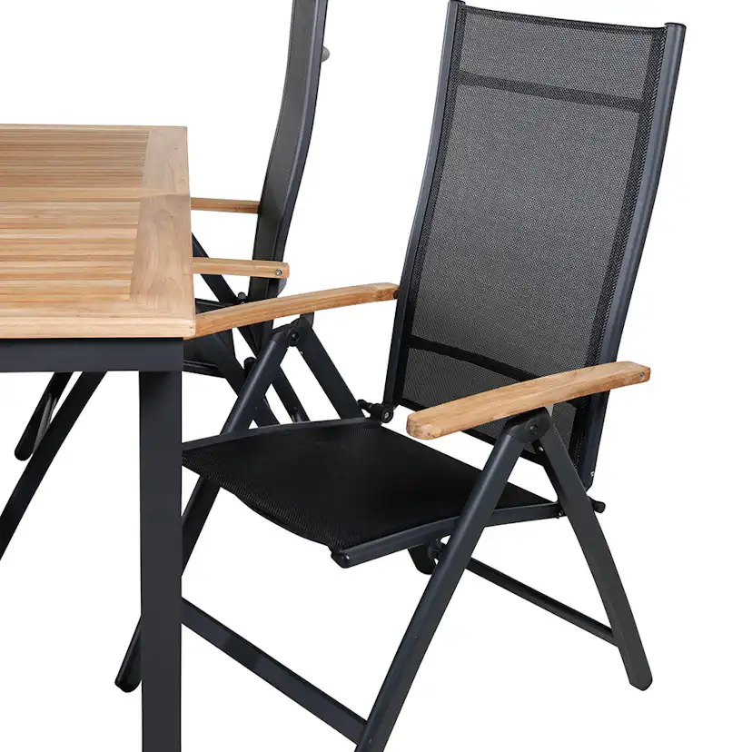 Matgrupp Venture Home Perla med 4 Perla Positionsstolar
