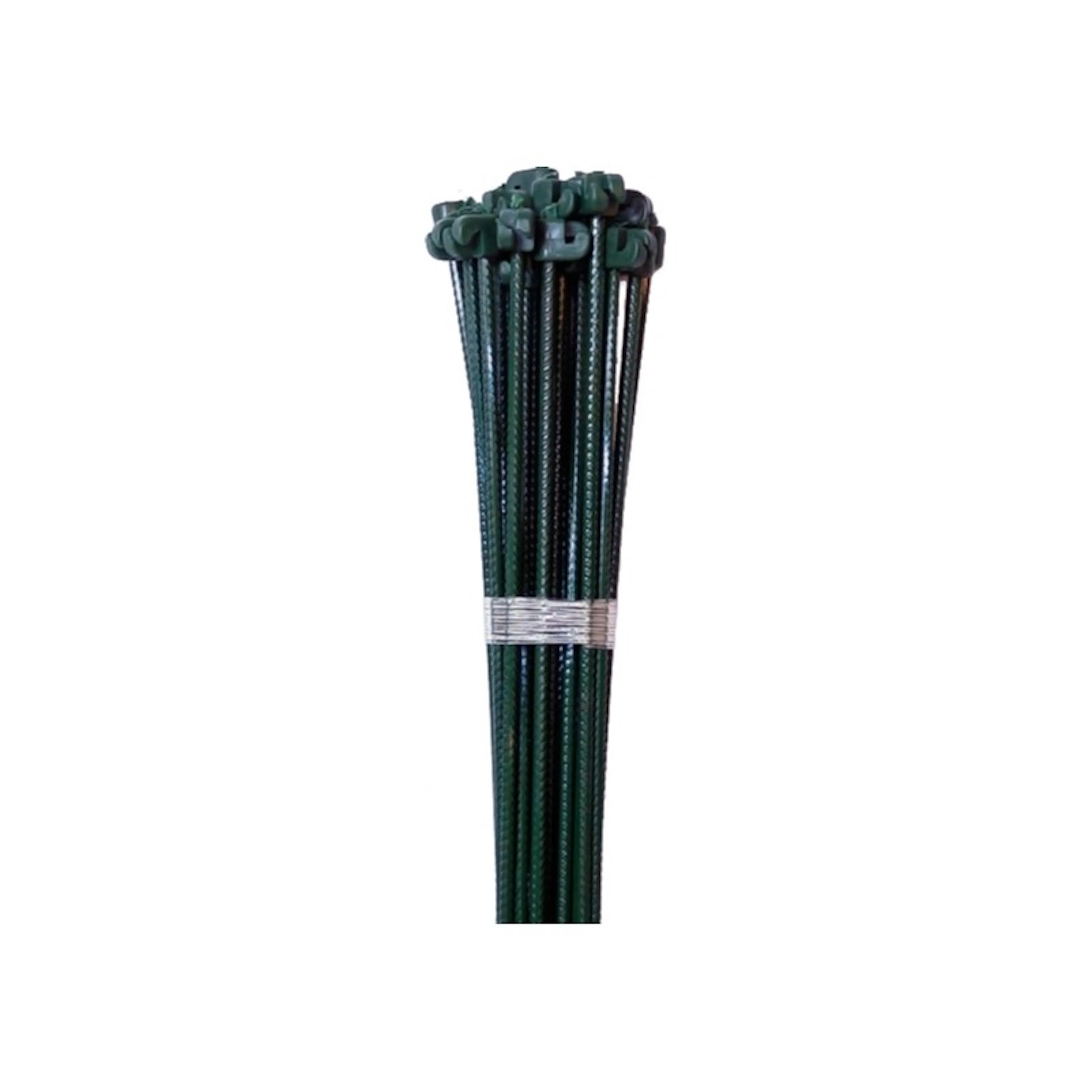TENTOR POST 10 MM GREEN W/ GREEN ISOLATOR 10 PCS Grön, Ø10x145 mm
