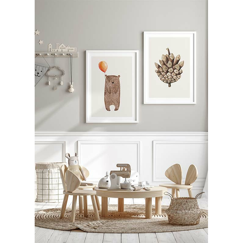 Poster Gallerix Bear With Balloon